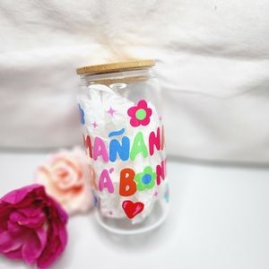 New Handmade Karol G "mañana sera bonito" glass cup